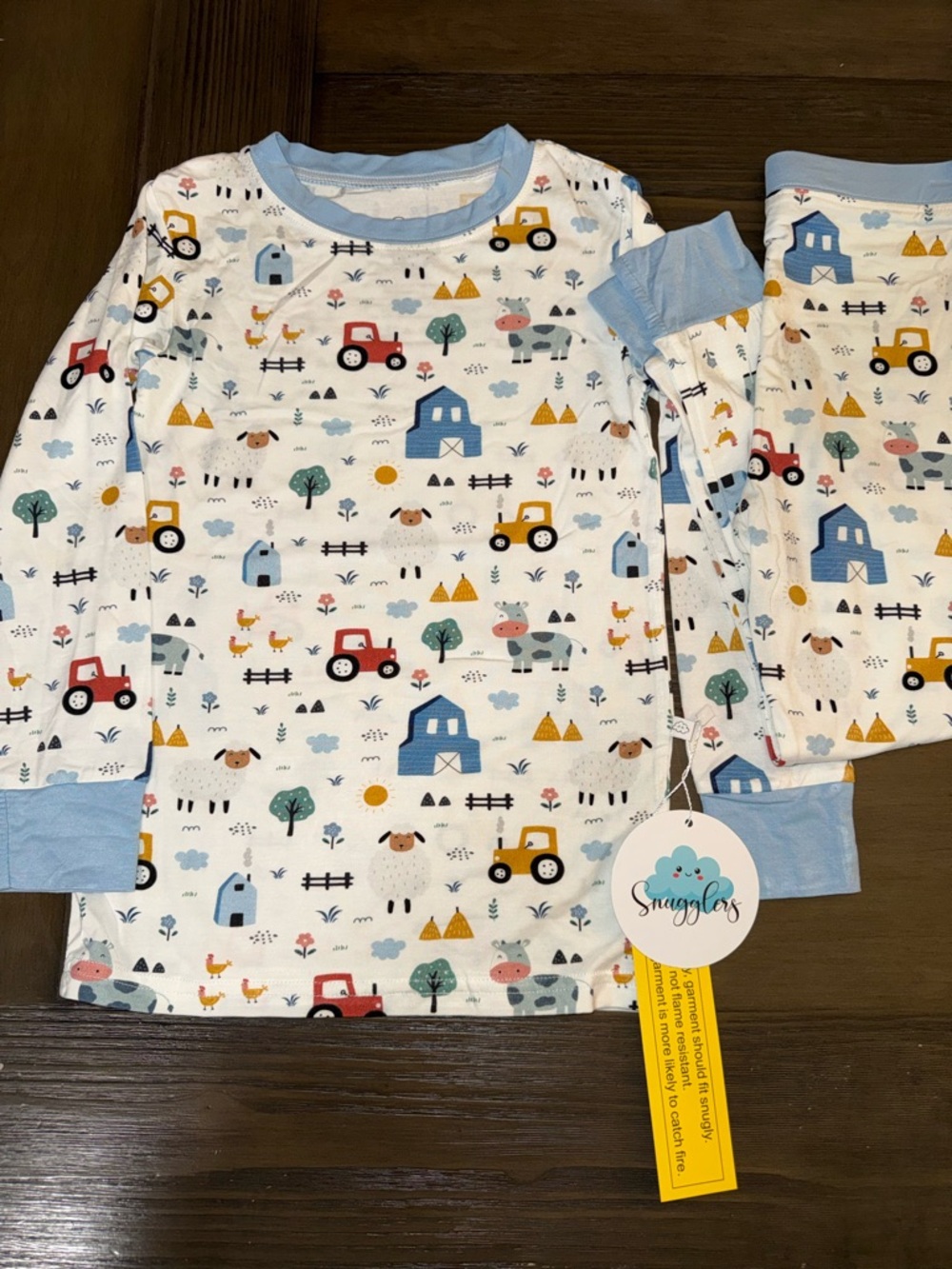 Snugglers Farm Print Bamboo Pajama Set
